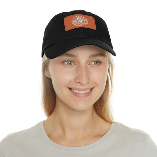 Hat with Leather Patch - Image 5