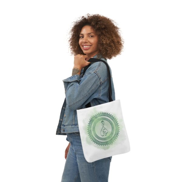 Islamic Canvas Tote Bag (green design) - Image 4